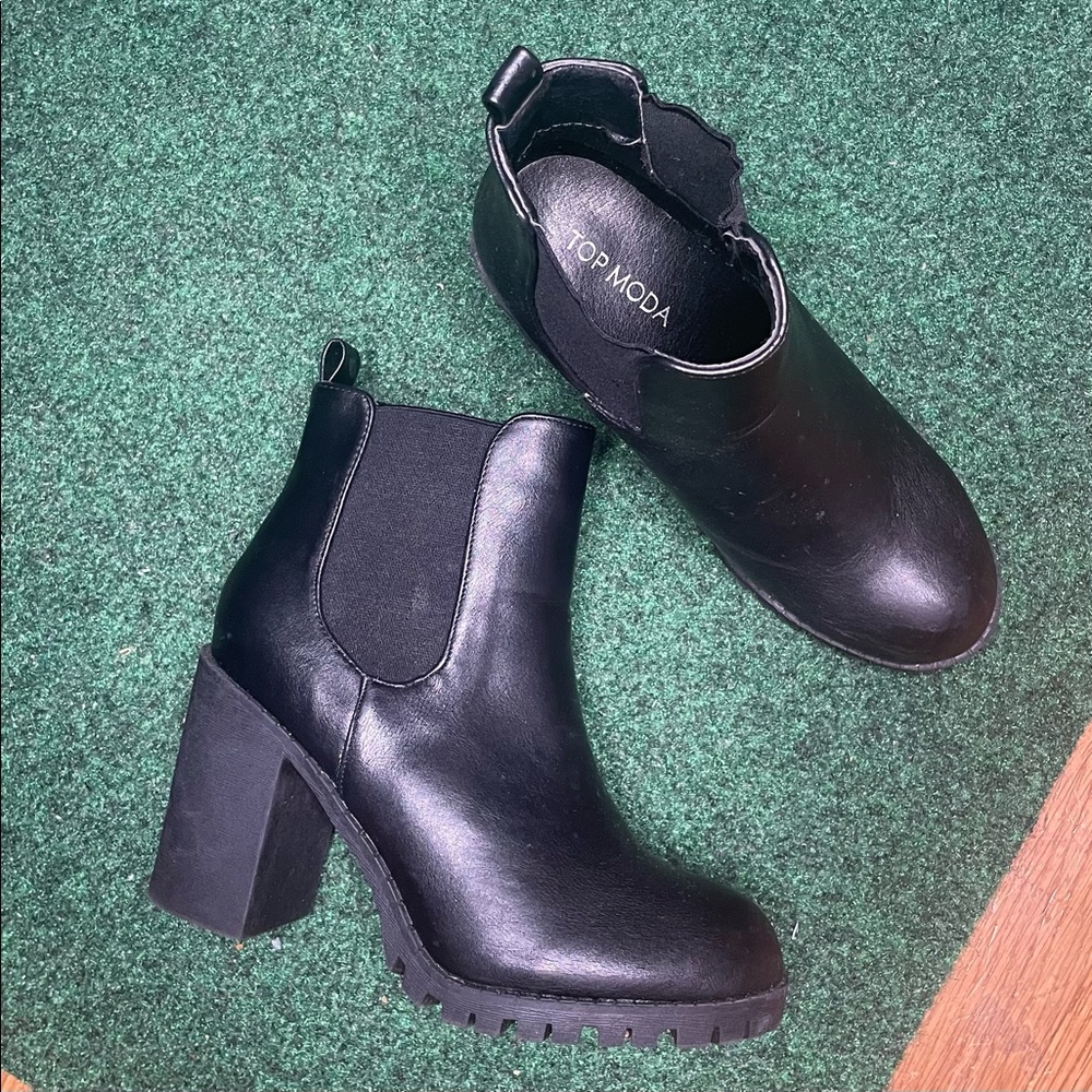 Top Moda Chelsea heel boot